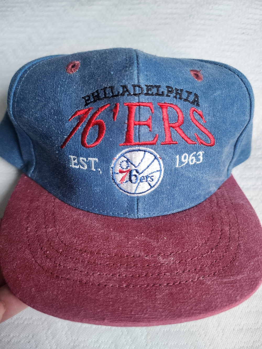 Vintage 90's Philadelphia 76'ers Kids Size Snapback